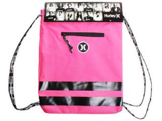 New Hurley Block Party Gym Sack Fuscha Pink Backpack