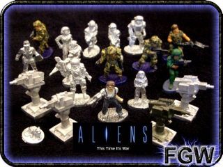 Aliens Role playing /Board game   Colonial Marine miniatures   Leading 