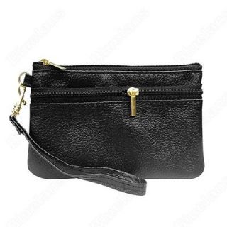   Wristlet Clutch Evening Bag Handbag Purse Cell Phone Pouch Black