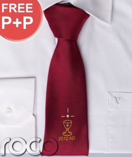   Red Satin Full Length Tie Chalice 2012 AD First Holy Communion Gifts