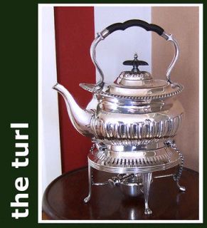 VICTORIAN SHEFFIELD SILVER PLATED KETTLE&STAND   W&H