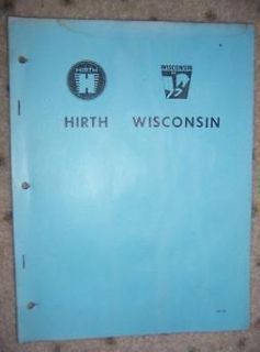 1960s Wisconsin Hirth Snomobile ATV Engine Catalog h