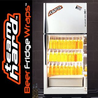Full Beer Fridge Wrap Graphic Refrigerator Fridge Home Sports Bar Pub 