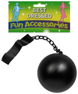Prisoners Ball And Chain Convict Adults Unisex Fancy Dress Accessory