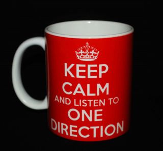   AND LISTEN TO ONE DIRECTION GIFT MUG CARRY ON COOL BRITANNIA RETRO 1D