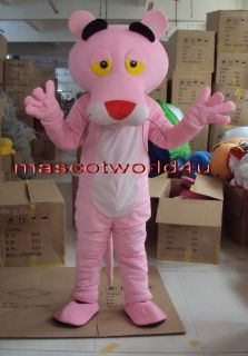 Brand New Pink Panther Mascot Costume Fancy Dress Cartoon Suit Adult 