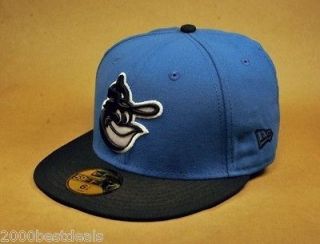   FITTED MLB TEAM BALTIMORE ORIOLES COOPERSTOWN INDGO BLUE BLACK CAP