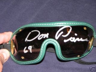 Don Pierce Horse Racing Jockey HOF Signed Autograph Goggles