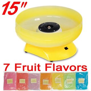   15 Bowl Cotton Candy Maker Sugar Floss Machine Kids Cherry Gift