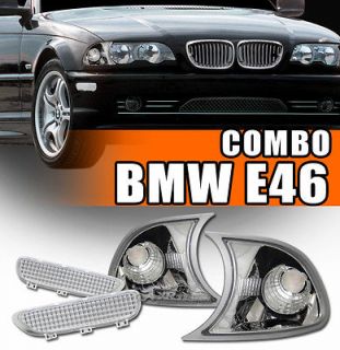   +Vertical Clip Snap In Corner Lamps 99 01 BMW E46 Coupe/Convertible