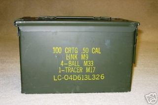 Ammo Boxes 50 Cal US Army Ammunition Can Excl Box