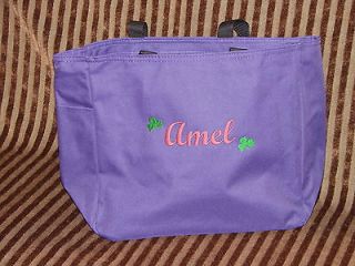   Personalized Bag Purple Tote Bag + Name Great Girls Gift Books Shoes