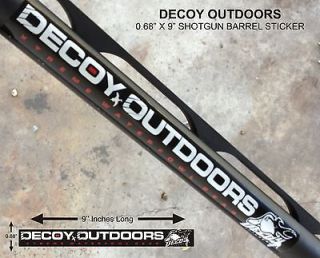 Decoy Outdoors Shot Gun Barrel Decal Sticker, Ducks Hunting, Unlimited 