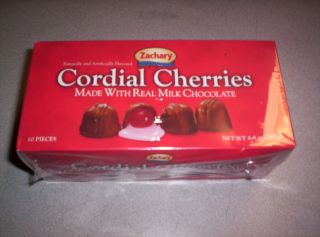 10 box Zachary Cordial Cherries made with Real Milk Chocolate, 10pcs 