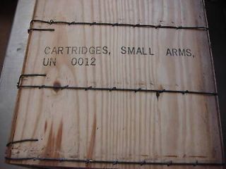 EMPTY ) SMALL ARMS AMMO CANS IN CRATE