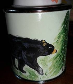 Hand Painted 5oz. Dixie Cup Dispenser Black Bear Rustic,Wildlife,Cabin