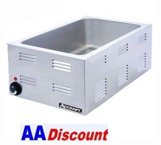   120V SS FULL PAN SIZE FOOD WARMER FW1200W COUNTER TOP STEAM TABLE