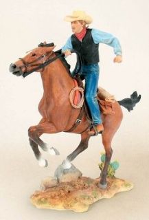 Country Artists Western Working Cowboy on Horse Figurine   New in Box