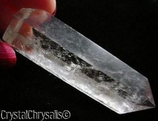 Beautiful Natural Clear Veiled Crystal Point Obelisk Stone