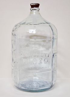 Vintage Crisa 5 Gallon Glass Water Bottle Made in Mexico Blue Tint 