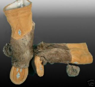 Boots Tan Mukluks Native American made Custom order