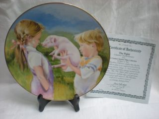THE PIGLET Nancy Noel 7th Country Summer CollectorPlate