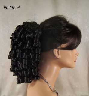 NEW PAGEANT HAIR PIECE * CLAW CLIP CURL * PROM DANCE CHEER WIG HAIR