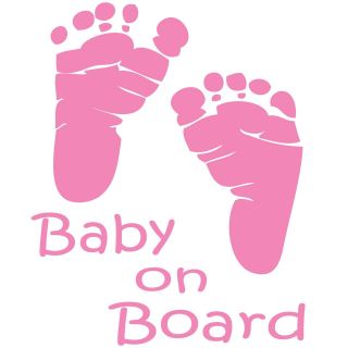 BABY ON BOARD  CUSTOM MADE WINDOW DECAL GREAT GIFT IDEA