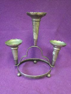 SILVER PLATED 3 BRANCH EPERGNE   EARLY 20th C **  