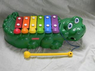  Fisher Price Musical Piano/Xylophon​e Crocodile Pull Toy Toddler