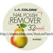 COLORS~32 Nail Polish Remover Pads PEAR Scented~Aceton​e Free 