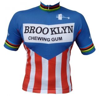 Brooklyn New York Retro Cycling Jersey Vintage Trikot All Sizes FREE 