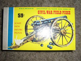 Newly listed Palmers vintage Civil war field piece plastic scale model 