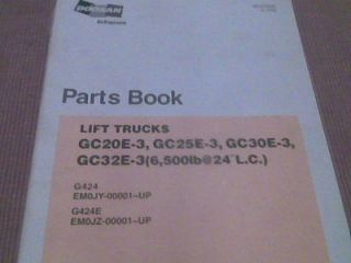 Daewoo Lift Trucks Parts Book #SB1075E00