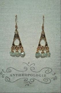 After Anthropologie MUSE & FOX earrings Trocadero NEW $68 Retail 18K 
