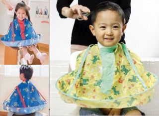 Children Kid Hair Cutting Cape Bib Salon Gown Barbers