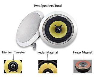 New Acoustic Audio HD 6 600 Watt Pair In Wall Speakers
