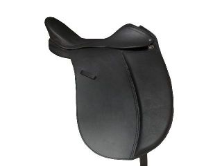 Leather Treeless Dressage Saddle all sizes available Color Black