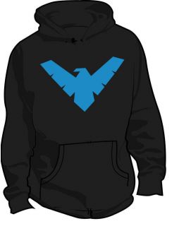 nightwing logo dc superhero kids hoodie all sizes location united