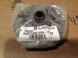   166307 Blade Flange With Pin 5 QDS. Concrete Cut Off Chain Saw Part