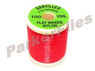 DANVILLE Thread Flat Waxed Nylon 210 FL FIRE ORANGE