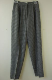 JOHN MEYER OF NORWICH THE STUDIO Black Gray Wool Pants Slacks Size 6