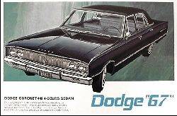 1967 Dodge Polara Dart Charger Monaco Parts Manual 67