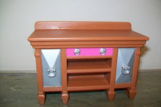 2008 Fisher Price Loving Family Dollhouse Dining Room Buffet Table 3 