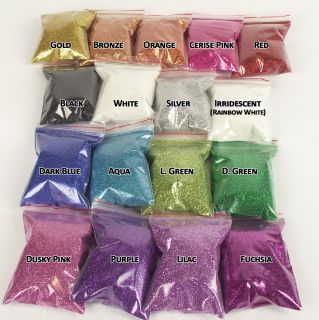 25g Bag of Extra / Ultra Fine Glitter For Floristry, Crafts and Nails