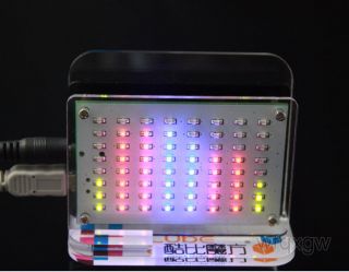 LED Audio Digital Level Meter display Spectrum Analyzer home desk 