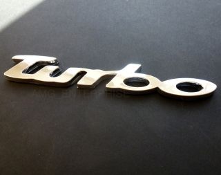 Self Adhesive Chrome Effect 3D TURBO Badge for Smart ForTwo ForFour 
