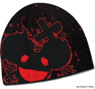 Licensed Deadmau5 Deadmaus Black and Red Splatter Beanie