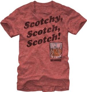 New Authentic Anchorman Scotchy, Scotch, Scotch Mens Tee Shirt