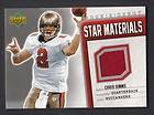 Chris Simms 2006 UD Rookie Debut Star Materials Game Worn Jersey Card